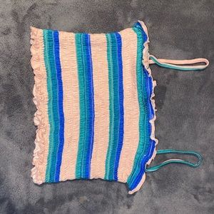 Stripped size small crop top